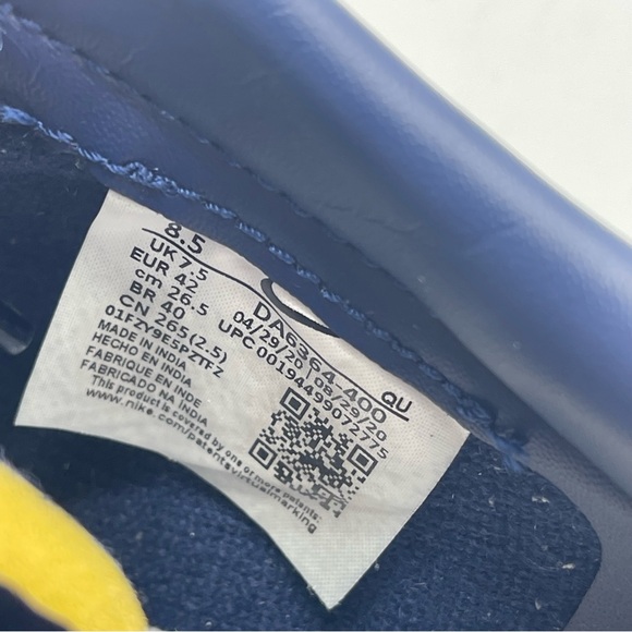 Nike Blazer Low 77’ vintage Midnight Navy Men’s Sneakers - Picture 7 of 8